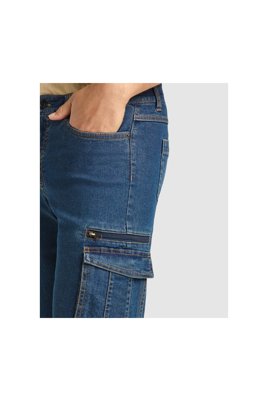 NIVUS Unisex Multi-Pocket Denim Work Shorts