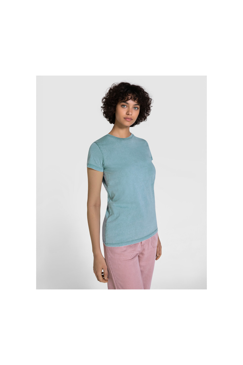 FIYI Women's Washed Effect Cotton T-Shirt
