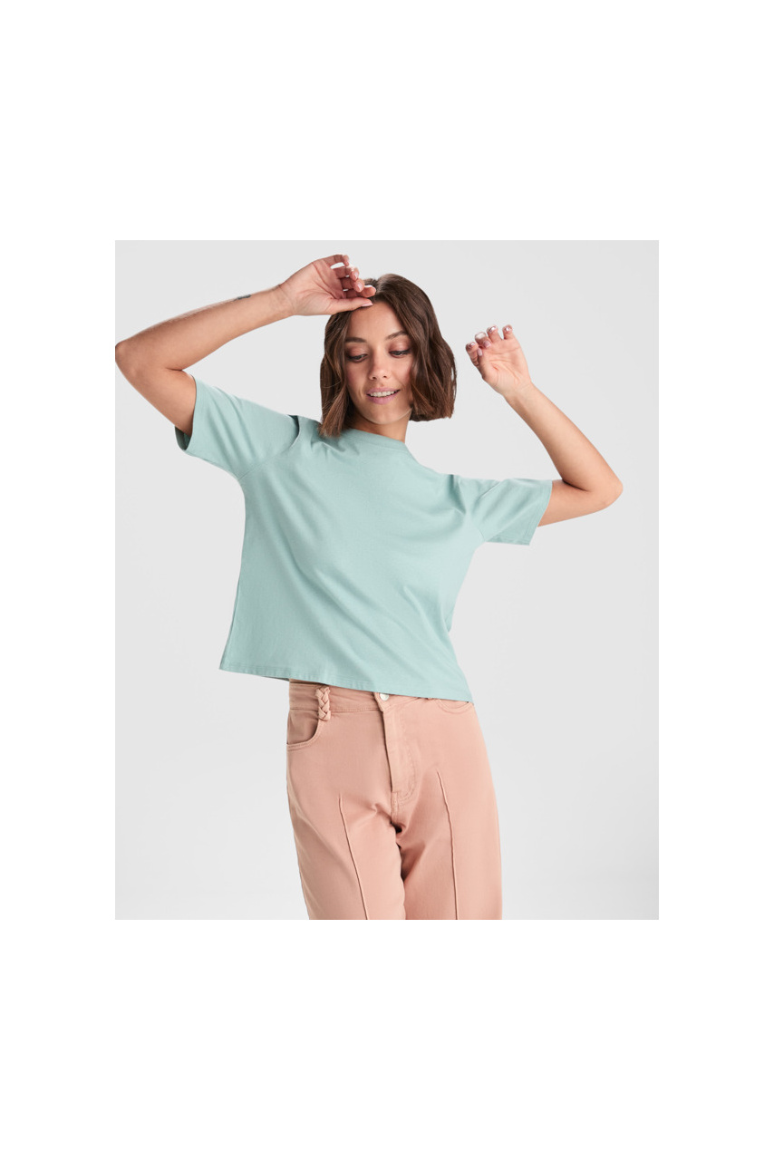 Dominica Cropped Loose Fit T-Shirt - 100% Cotton