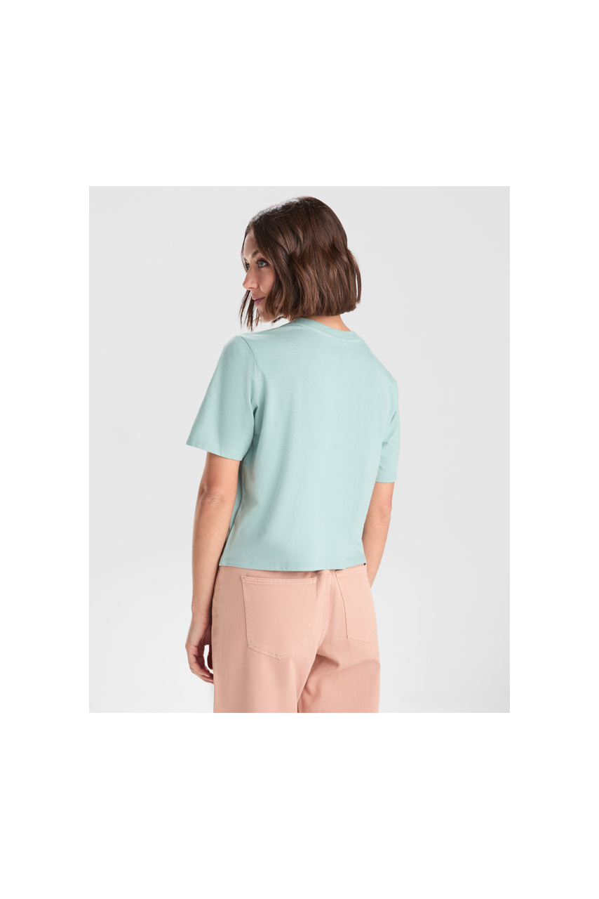 Dominica Cropped Loose Fit T-Shirt - 100% Cotton