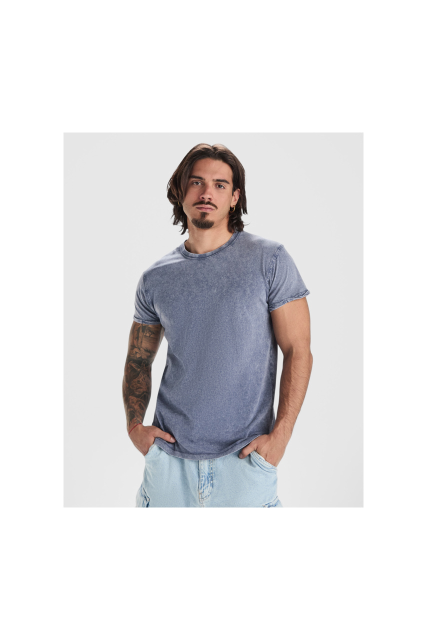 HUSKY Washed Effect Cotton T-Shirt