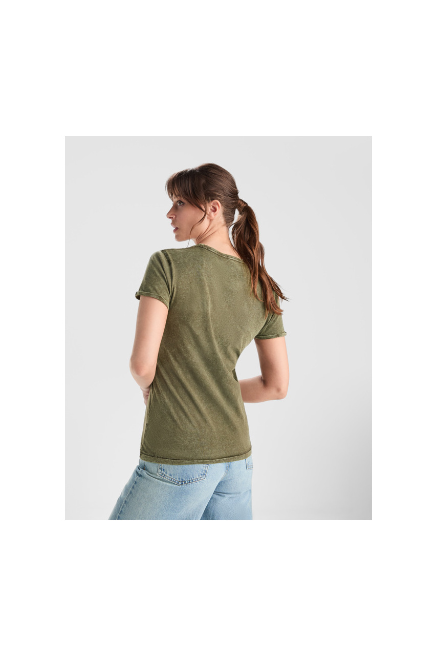 Women's Washed Effect Cotton T-Shirt