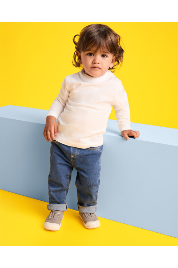 Tricou Bebe din Bumbac cu Mânecă Lungă