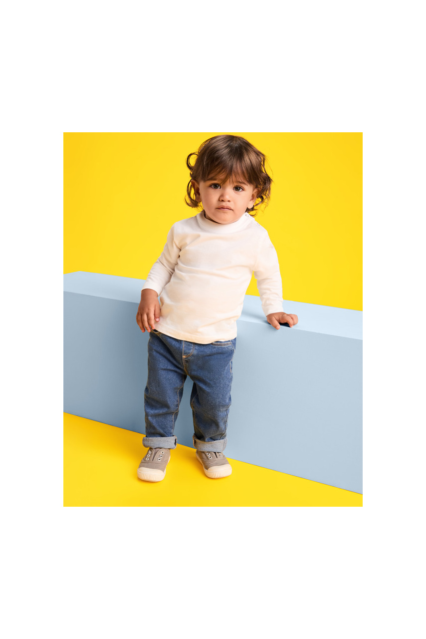 Baby Long Sleeve Cotton T-Shirt - Safe & Comfy