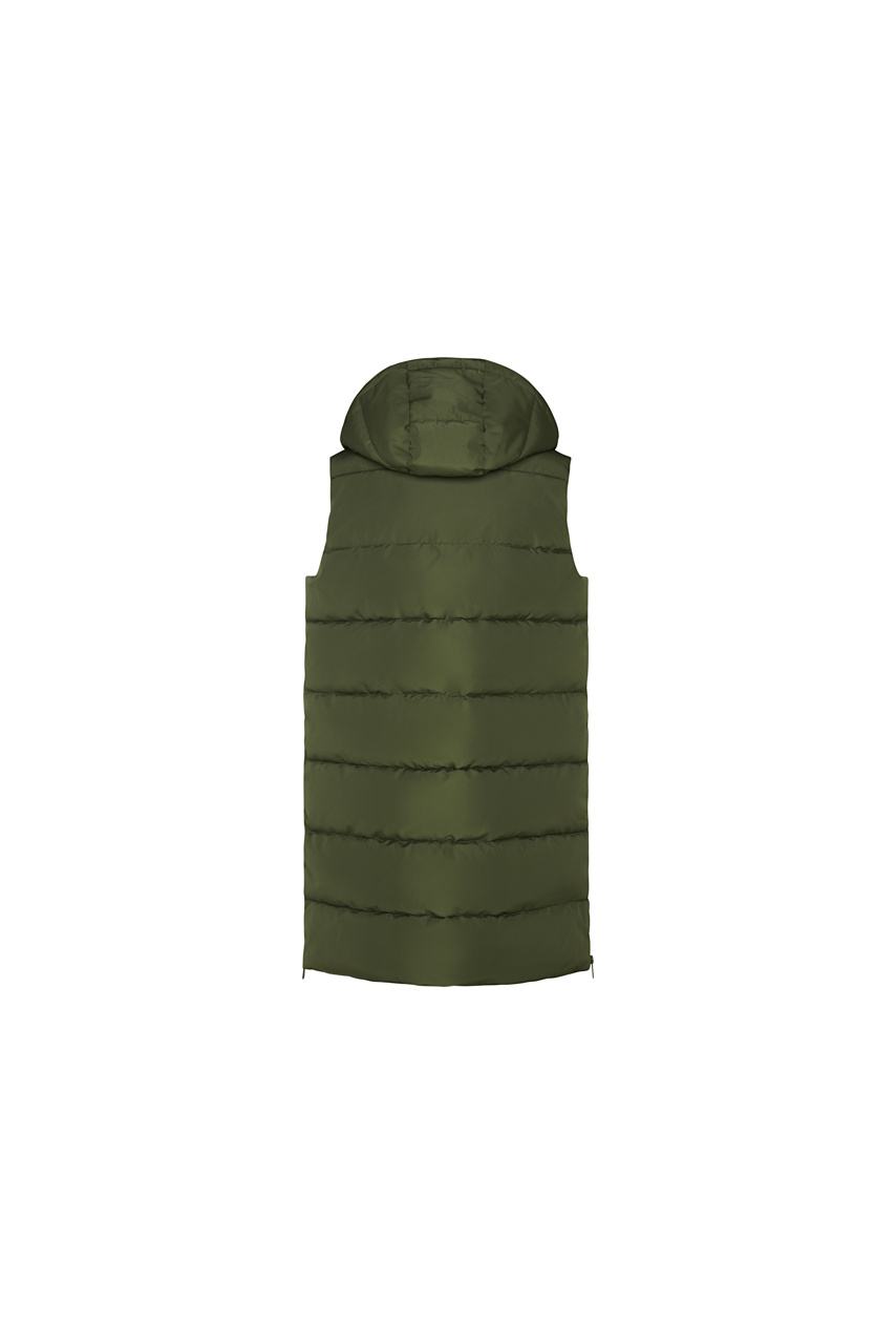 REINE Women's Padded Vest with Removable Hood