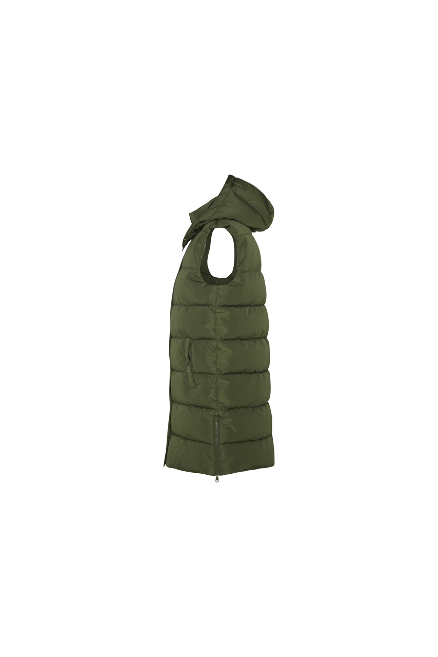 REINE Women's Padded Vest with Removable Hood