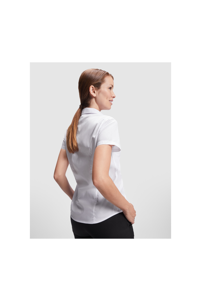 Sofia Women's Fitted Short-Sleeve Shirt - Stylish Workwear