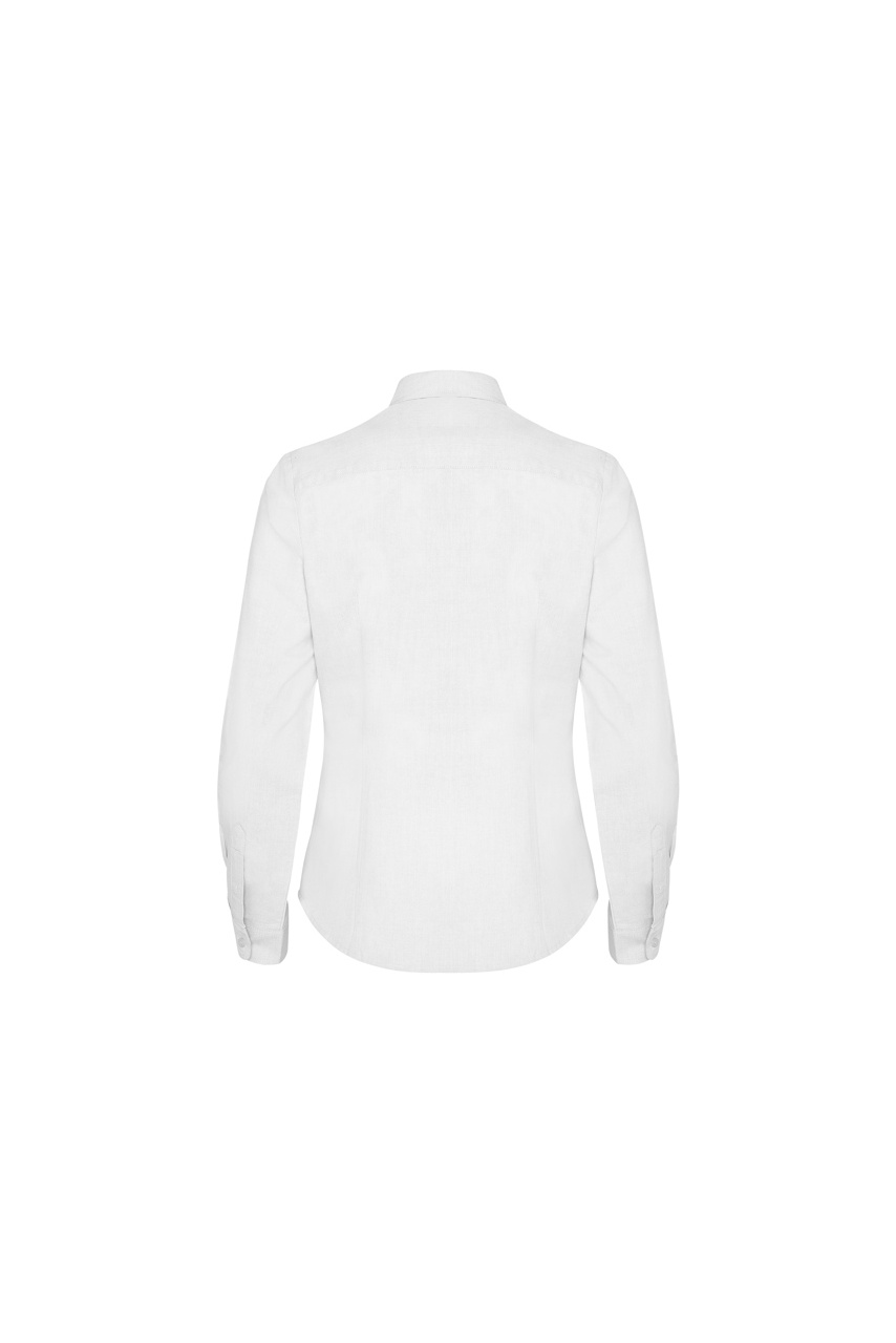 Women's Fitted Oxford Shirt - Elegant Workwear