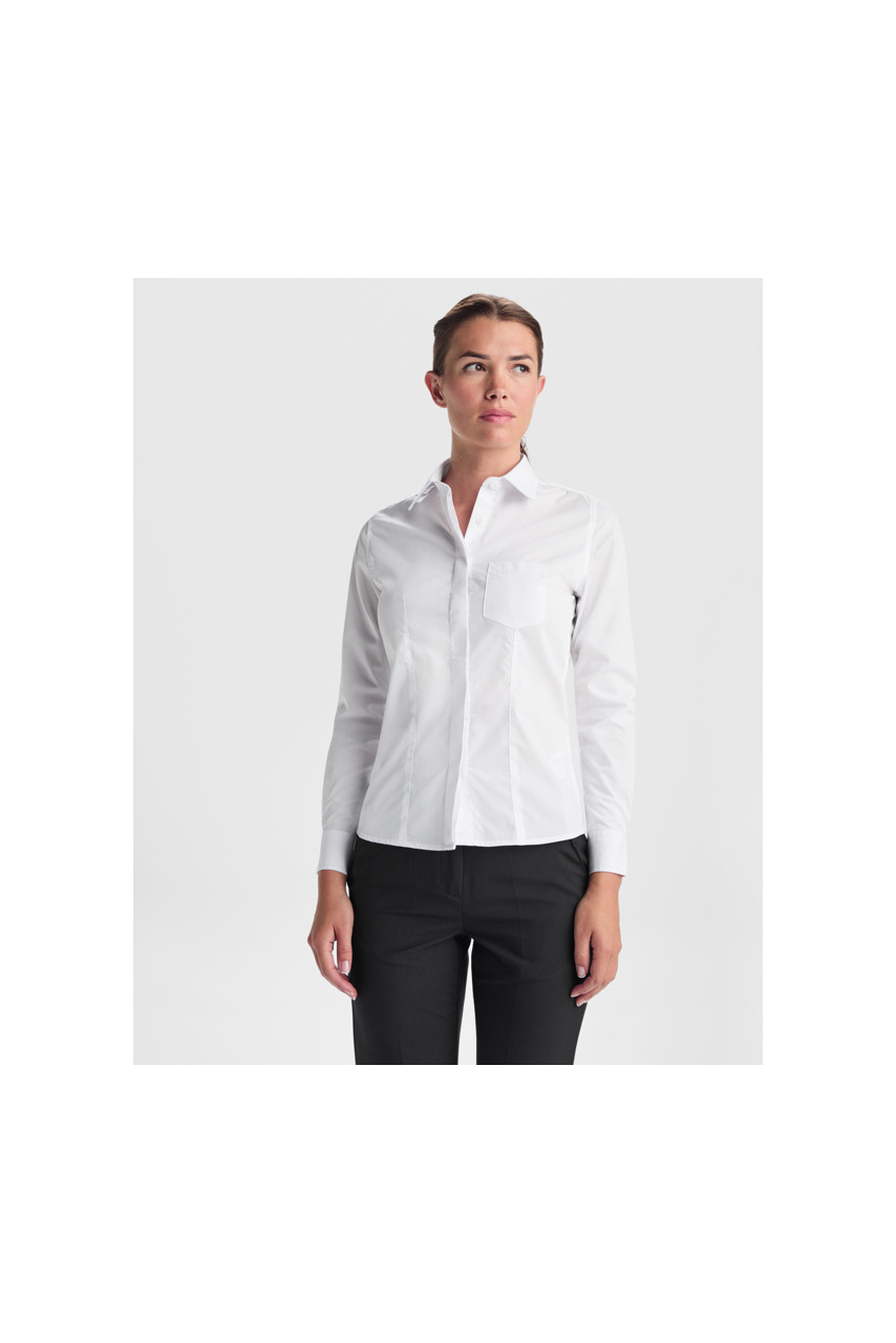 Sofia Women's Fitted Long-Sleeve Shirt - Elegant Workwear