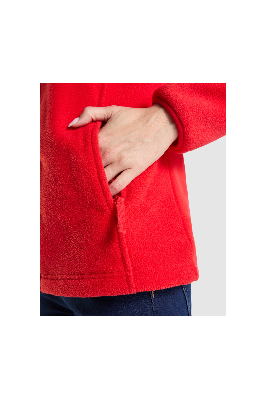 Jachetă Fleece Damă Artic Roșie cu Fermoar