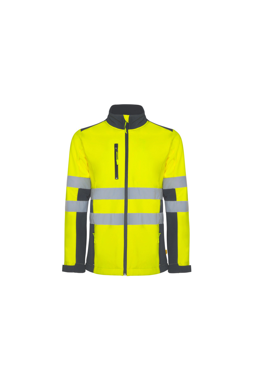 Jachetă Softshell ANTARES Vizibilitate Ridicată