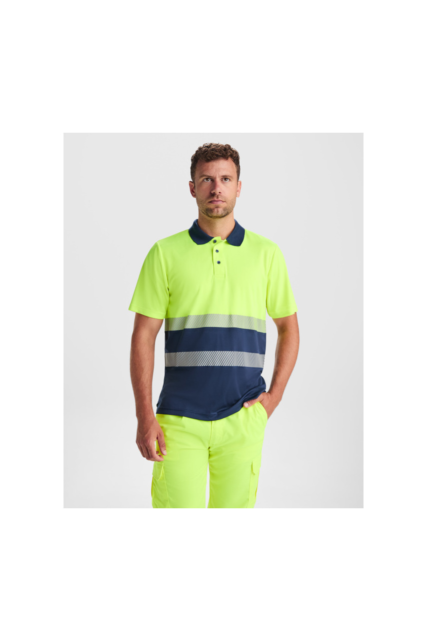 Tricou Polo VEGA cu Vizibilitate Ridicată