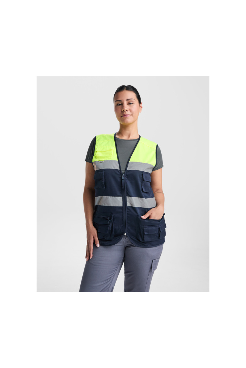 High-Visibility Two-Tone Multi-Pocket Vest