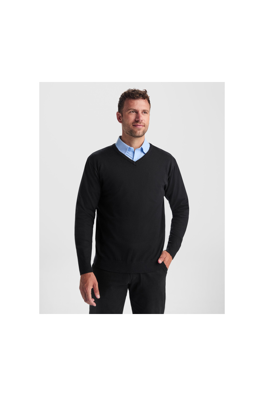 Hilux V-Neck Fine Knit Jumper