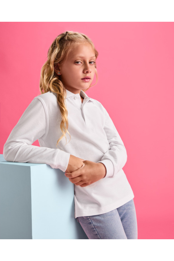Kids Long-Sleeve Polo Shirt - Comfort & Style
