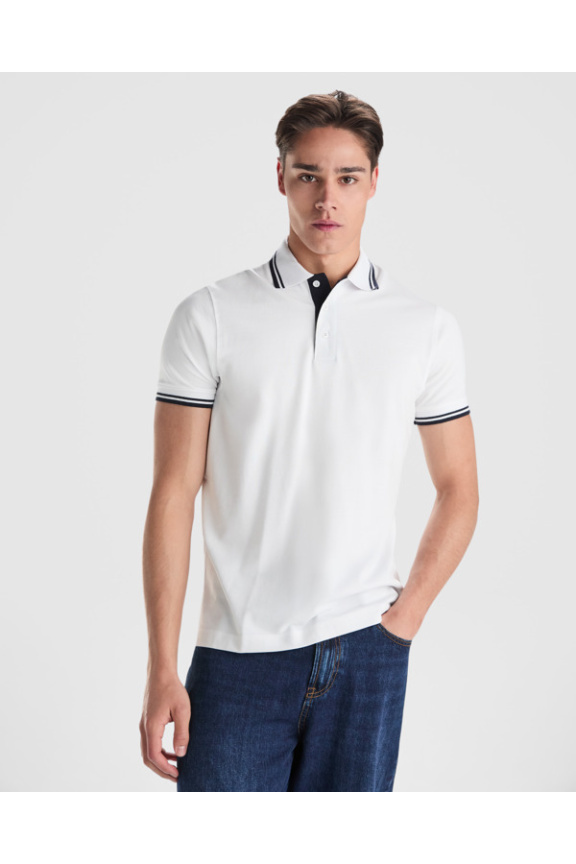 Montreal Contrast Collar Polo Shirt - 100% Combed Cotton