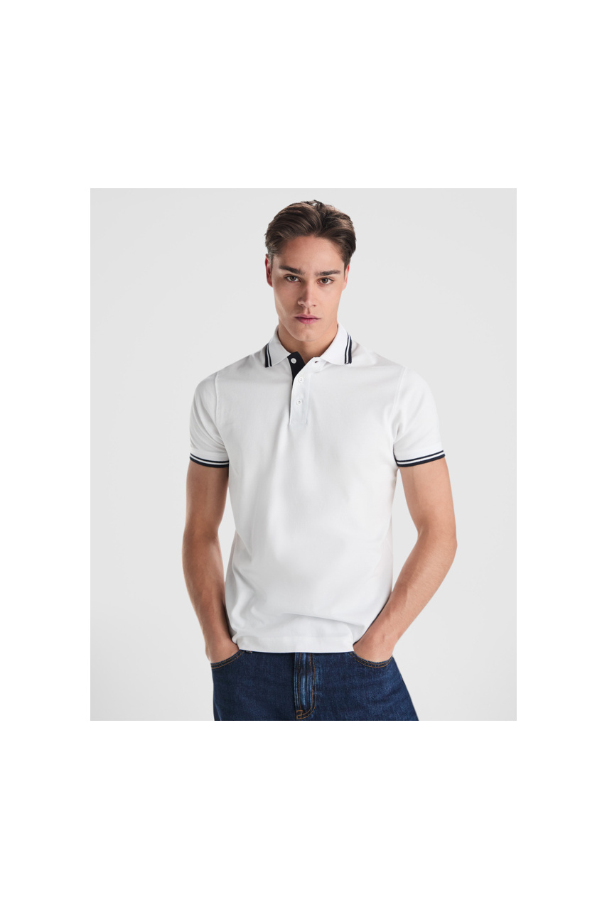Montreal Contrast Collar Polo Shirt - 100% Combed Cotton