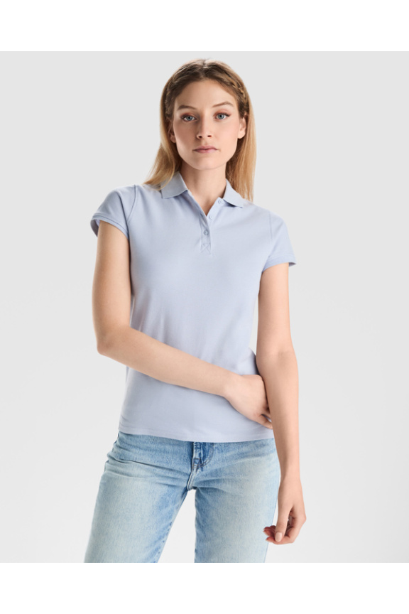 Women's Fitted Cotton Polo Shirt - Classic & Comfortable