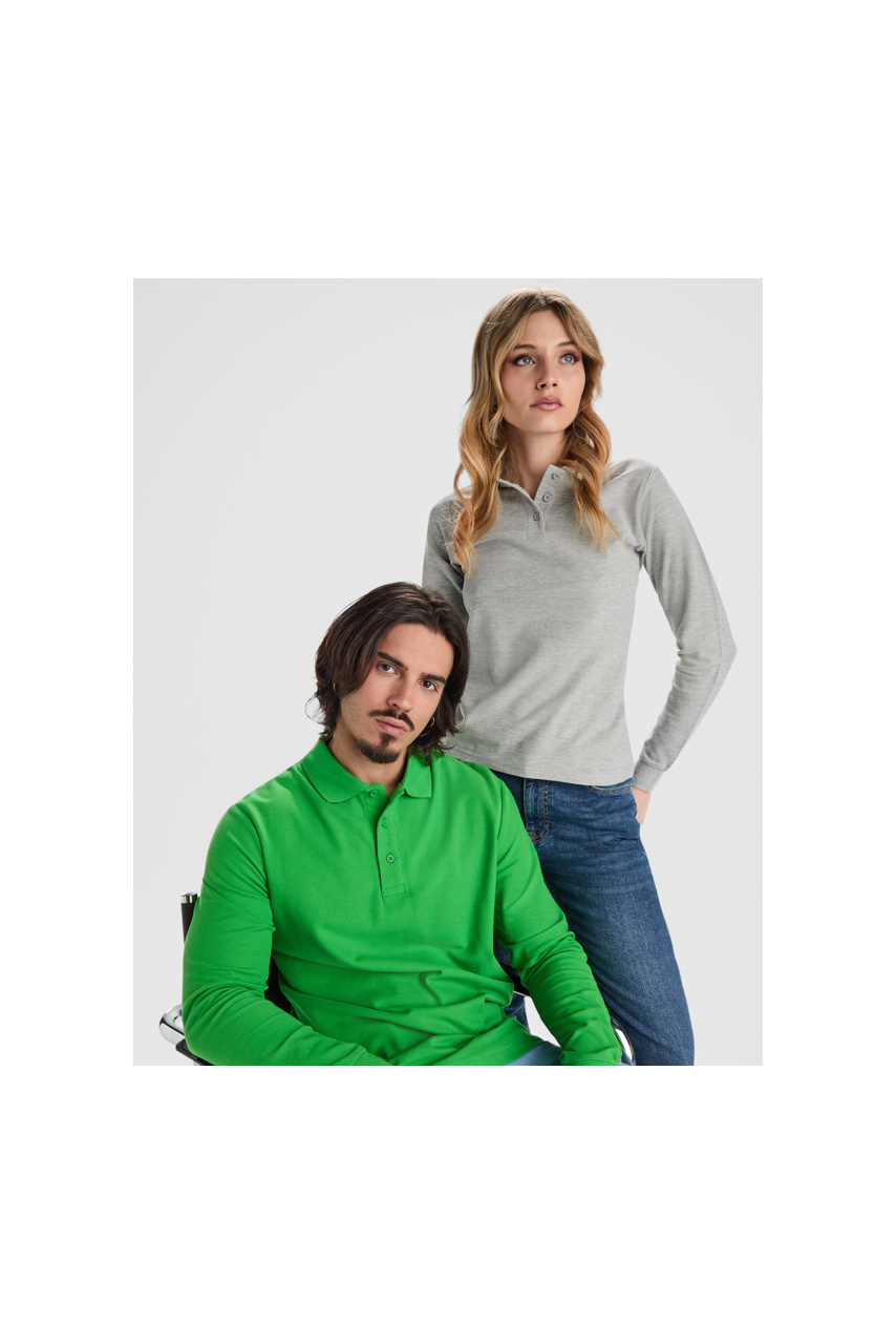 Estrella Women's Long Sleeve Polo - Cotton Piqué