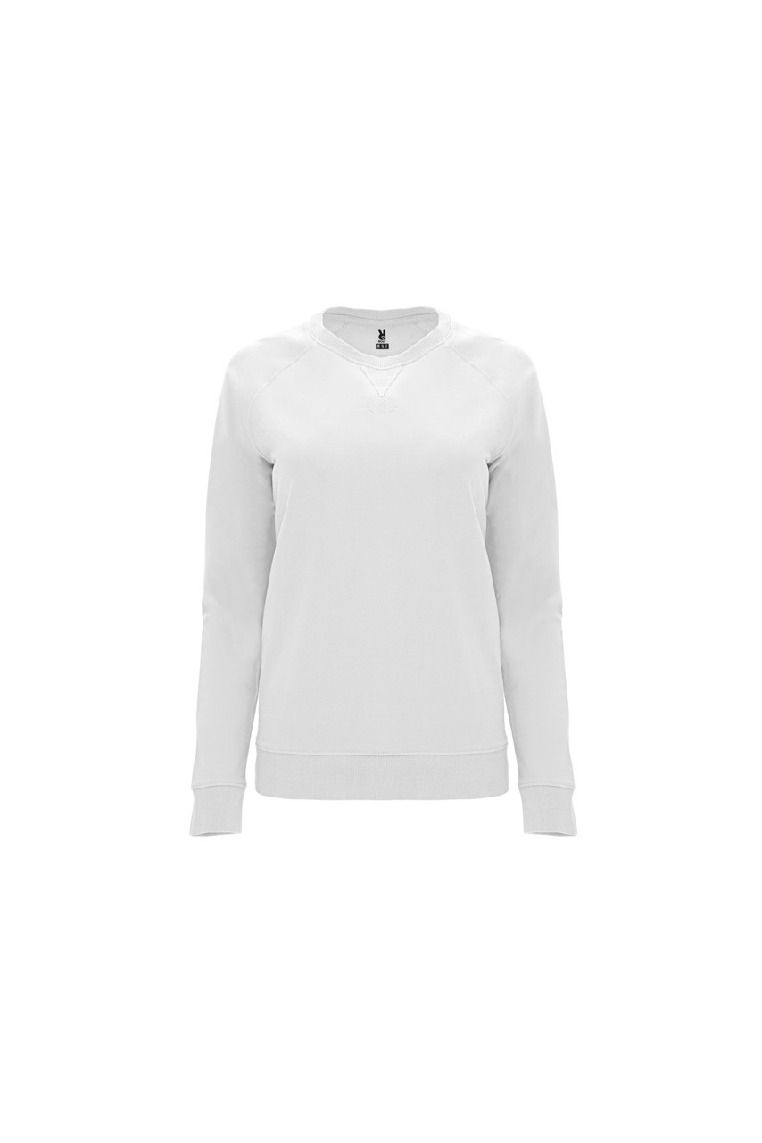 Heather Grey Raglan Cotton Sweatshirt for Women