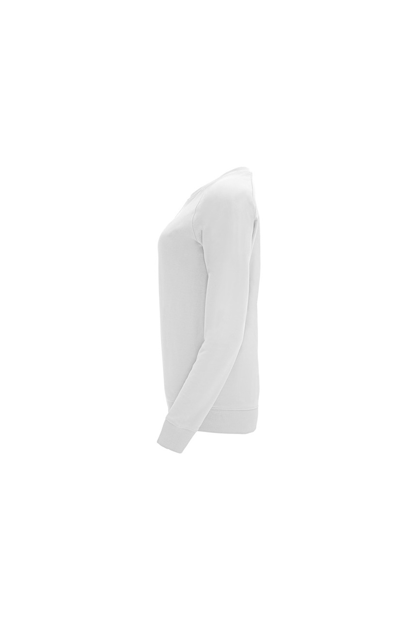 Heather Grey Raglan Cotton Sweatshirt for Women