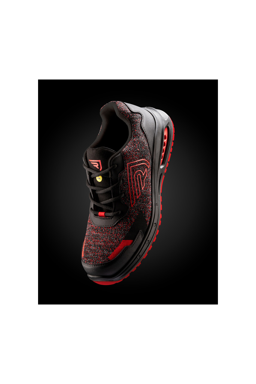 Ruby Red Knit Work Shoe - Safety & Comfort