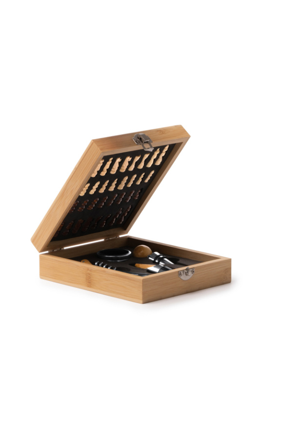 FRESNO Bamboo Wine and Chess Set