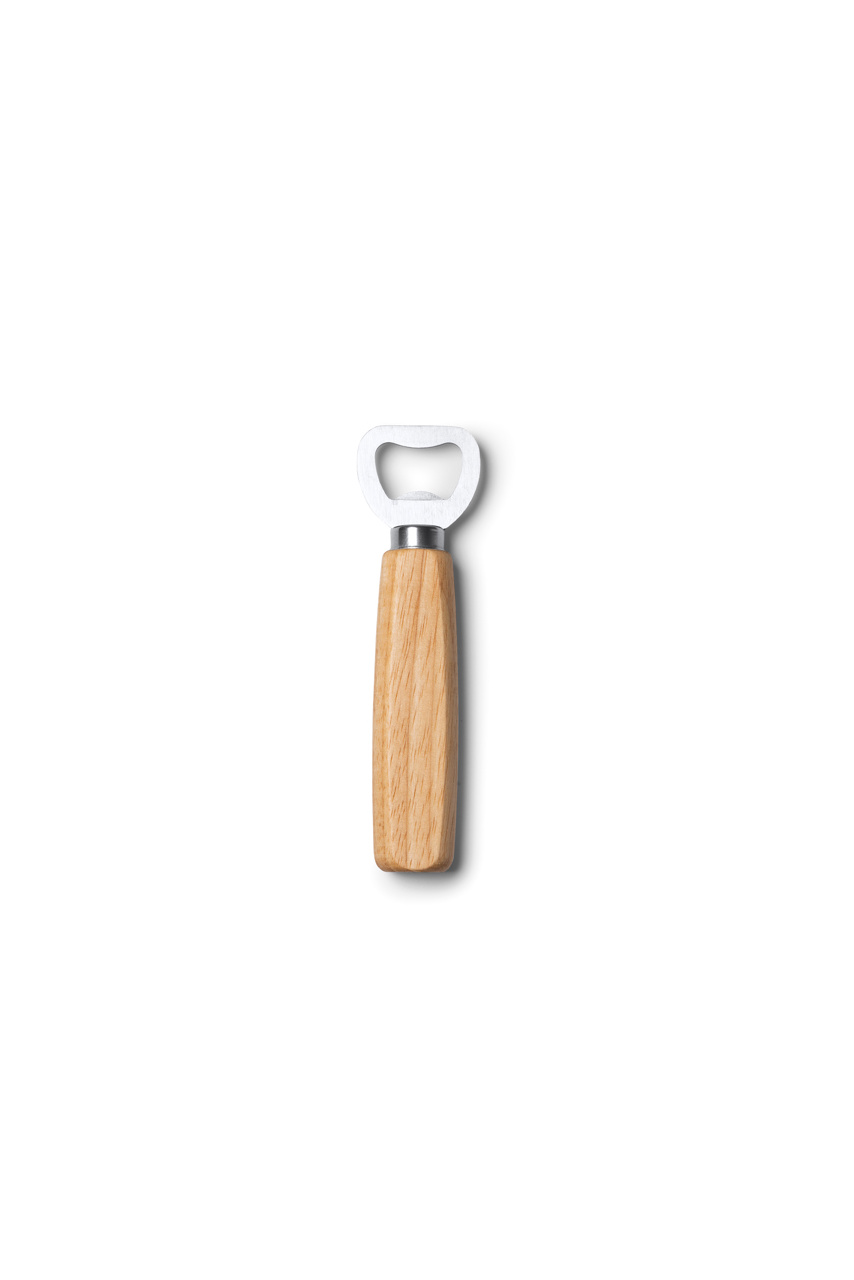 Roden Stainless Steel and Wood Bottle Opener