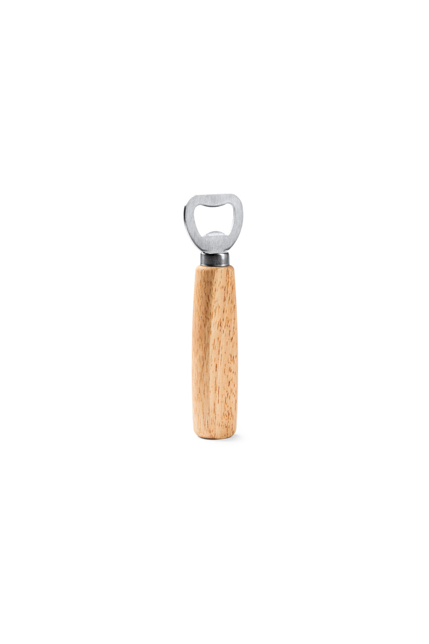Roden Stainless Steel and Wood Bottle Opener