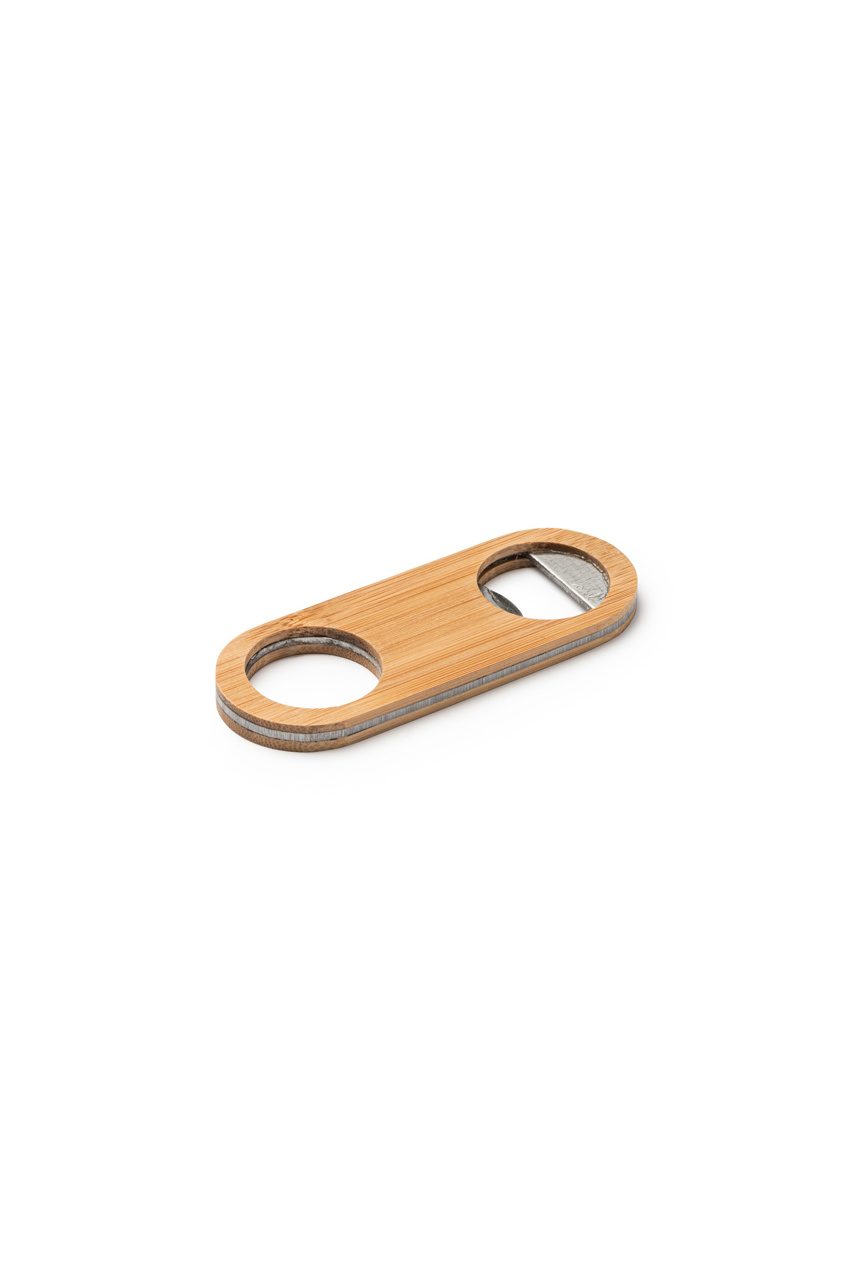 Bamboo Stainless Steel Bottle Opener - Eco-Friendly