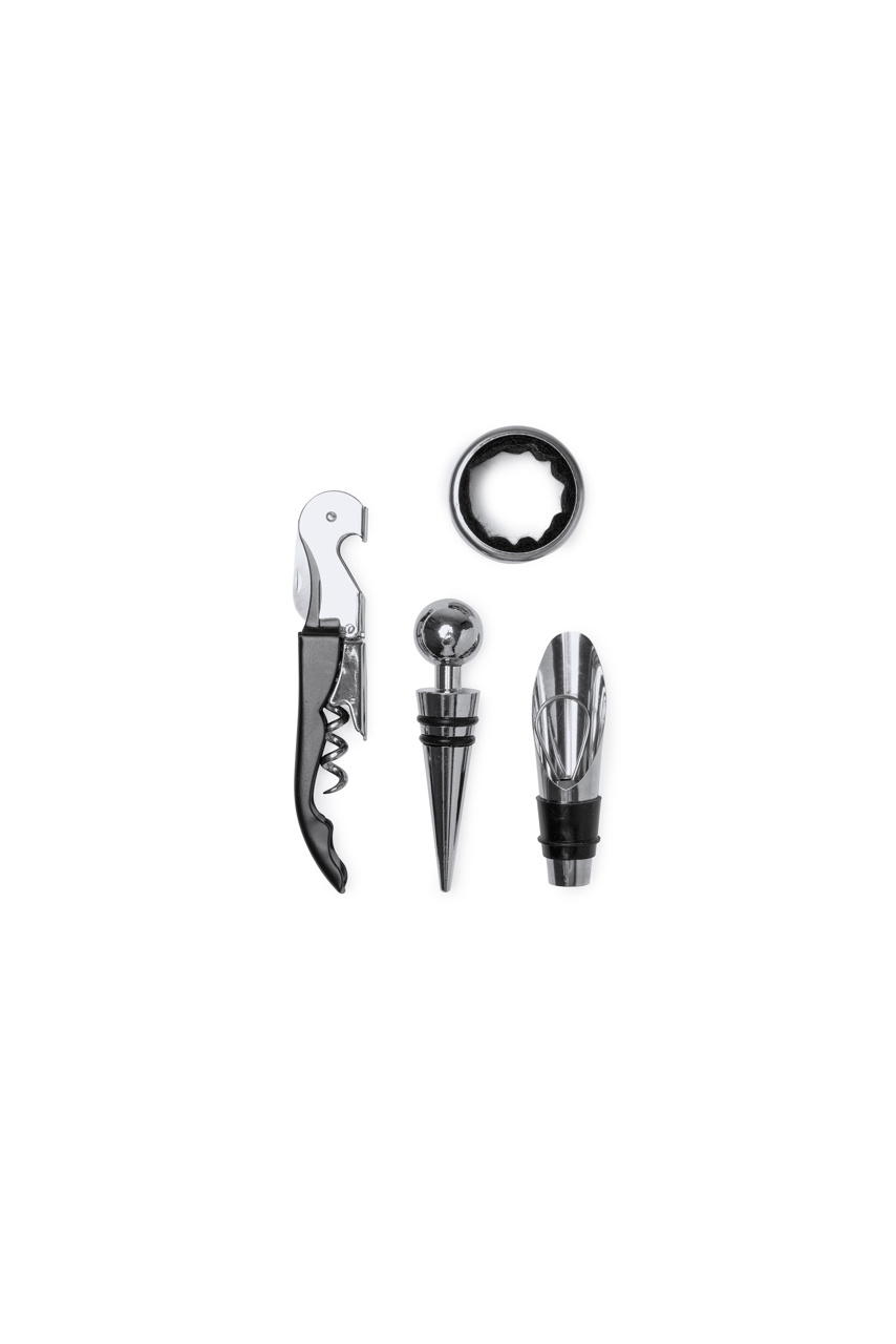 Malbec Stainless Steel Wine Accessory Set