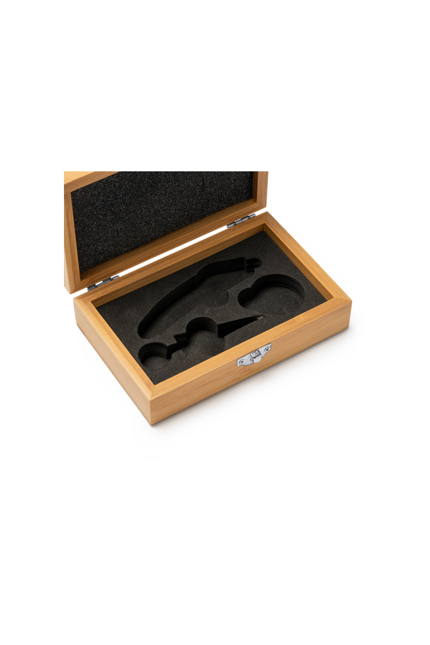 Set de Vin cu Accesorii din Bambus și Oțel