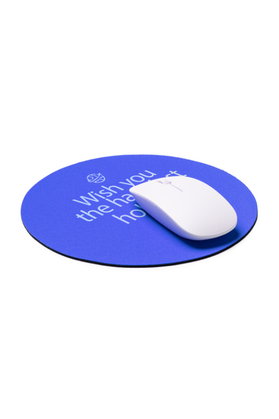 Mouse Pad Rotund YUBA din Poliester - Confort și Precizie
