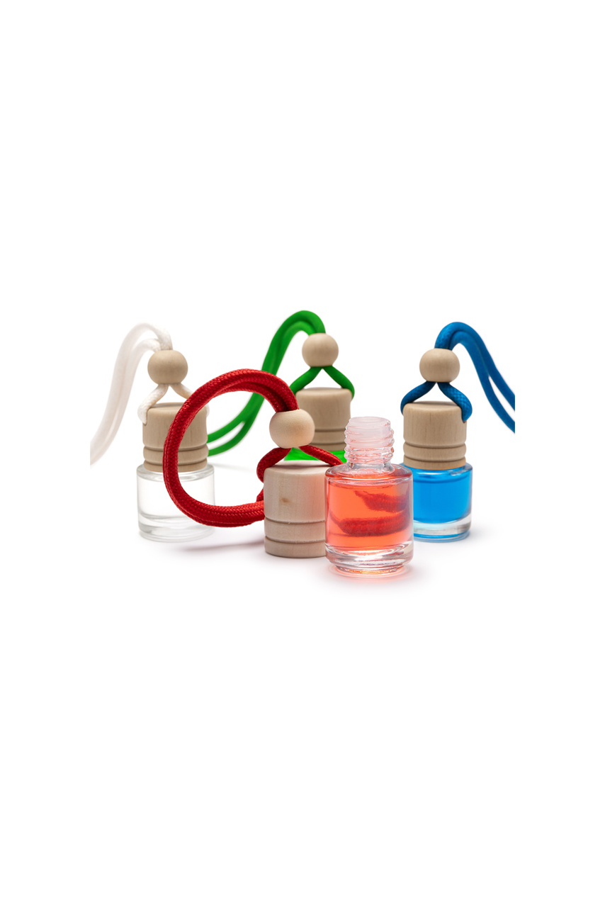 RINDAL Glass Air Freshener with Wooden Cap