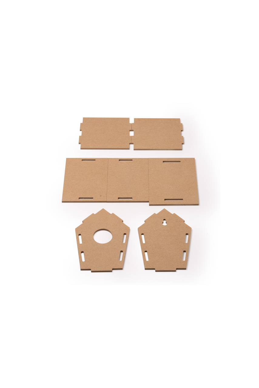Eco-Friendly MDF Bird House with Design Box