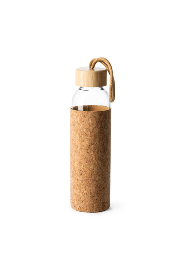 Eco-Friendly Glass Bottle with Cork and Bamboo