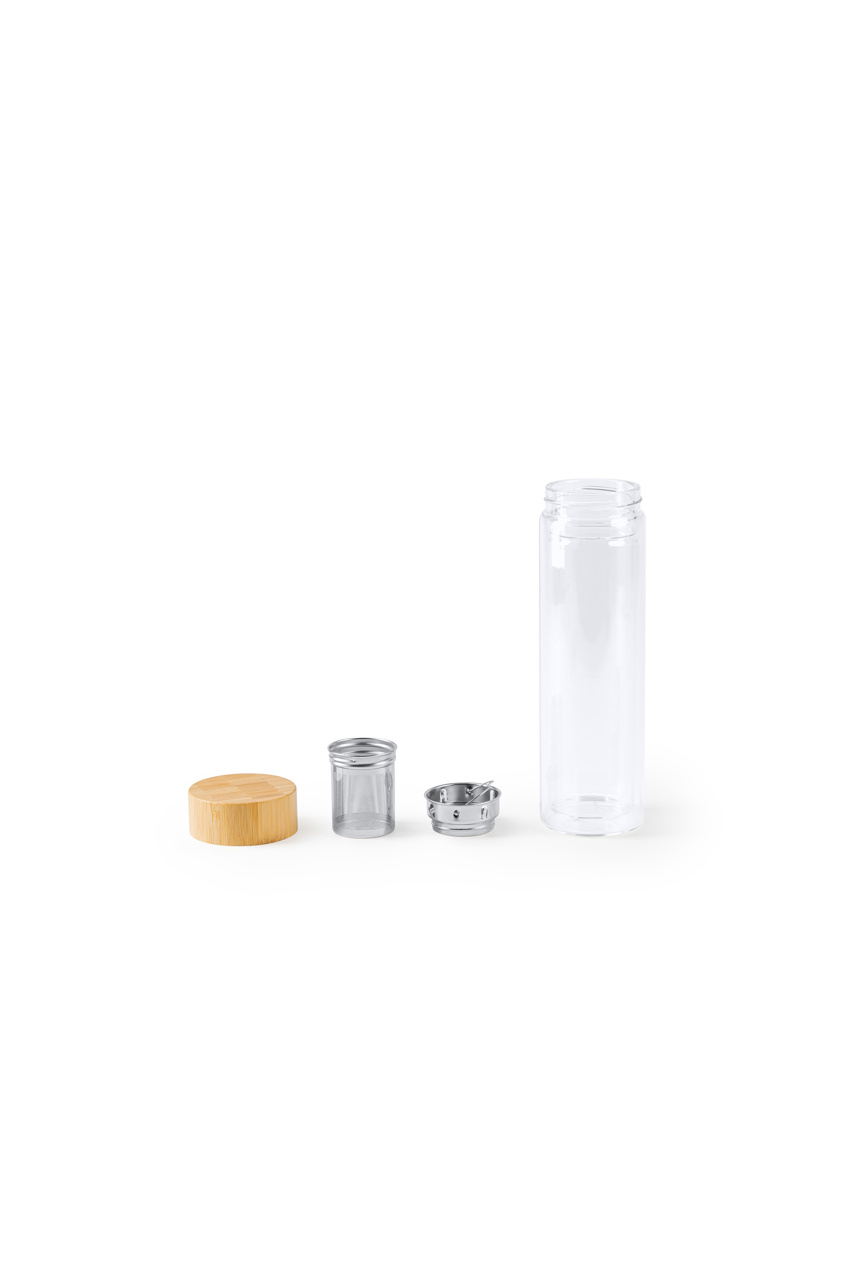 SAOKO Double-Walled Glass Bottle with Infuser
