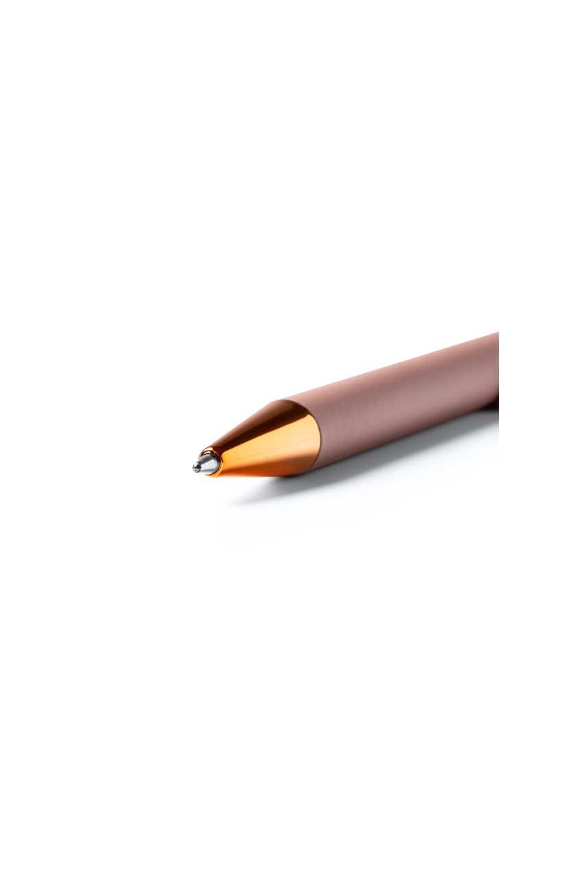 Peret Soft-Touch Metallic Ballpoint Pen with Gold Accents