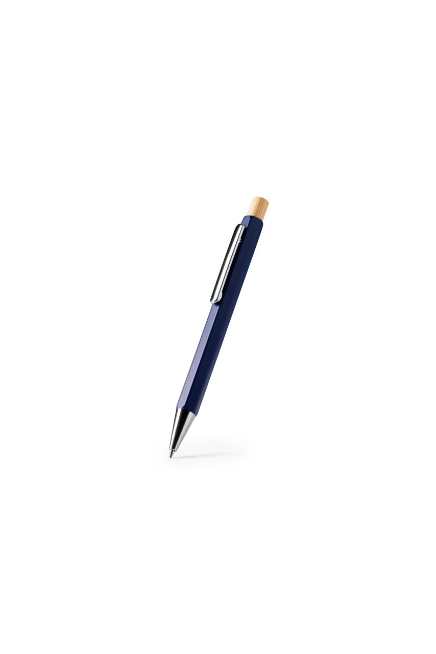 Salom Bamboo Blue Ink Ball Pen