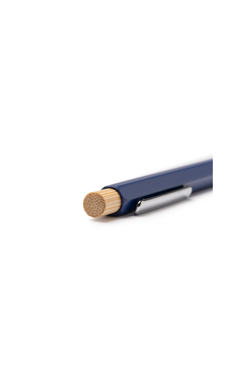 Salom Bamboo Blue Ink Ball Pen
