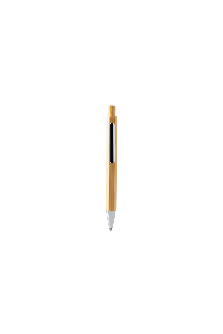 Alister Bamboo Hexagonal Pen with Chrome Details