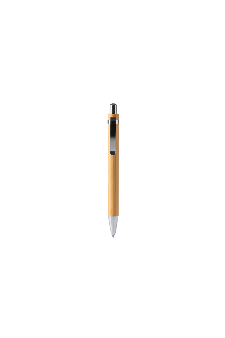 Eco-Friendly Bamboo Ballpoint Pen with Blue Ink