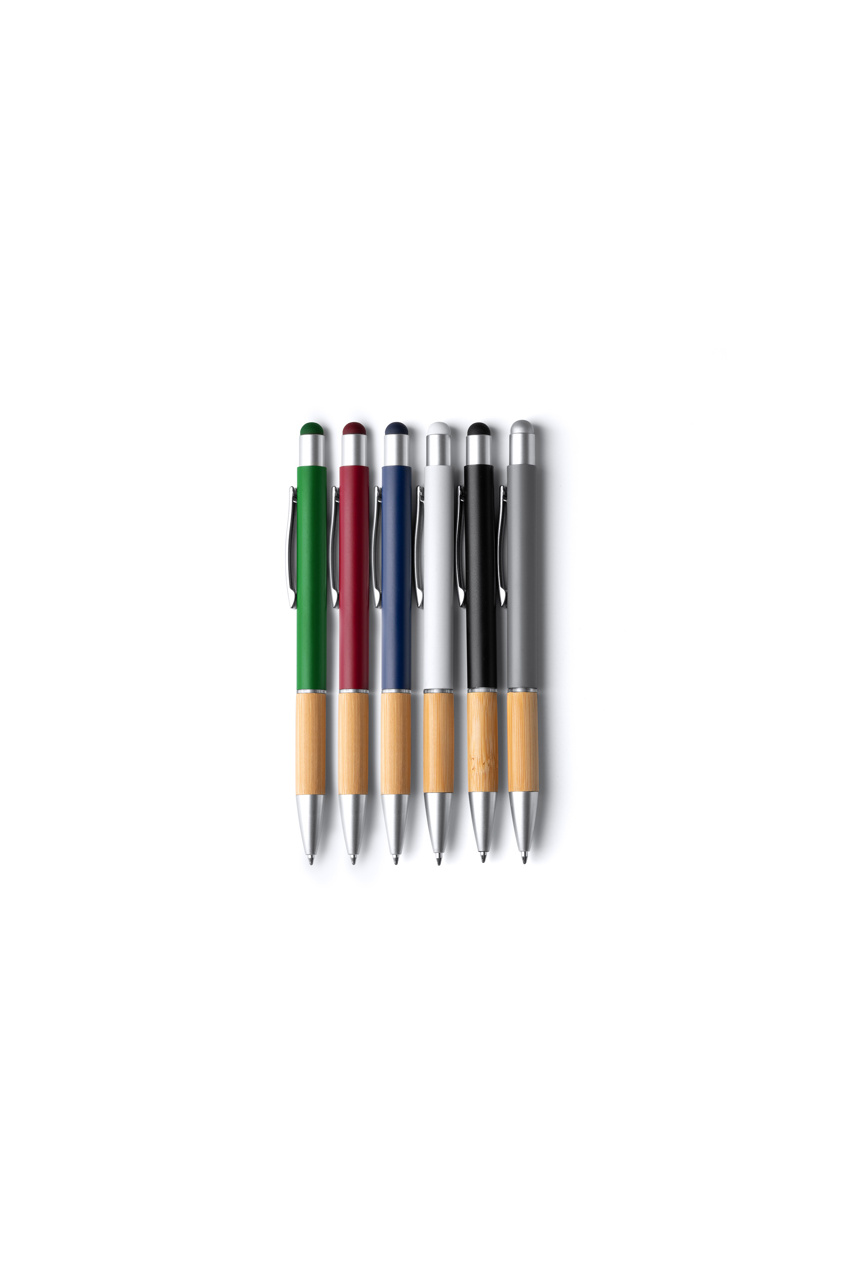 Olten Bamboo Grip Ball Pen with Touch Pointer