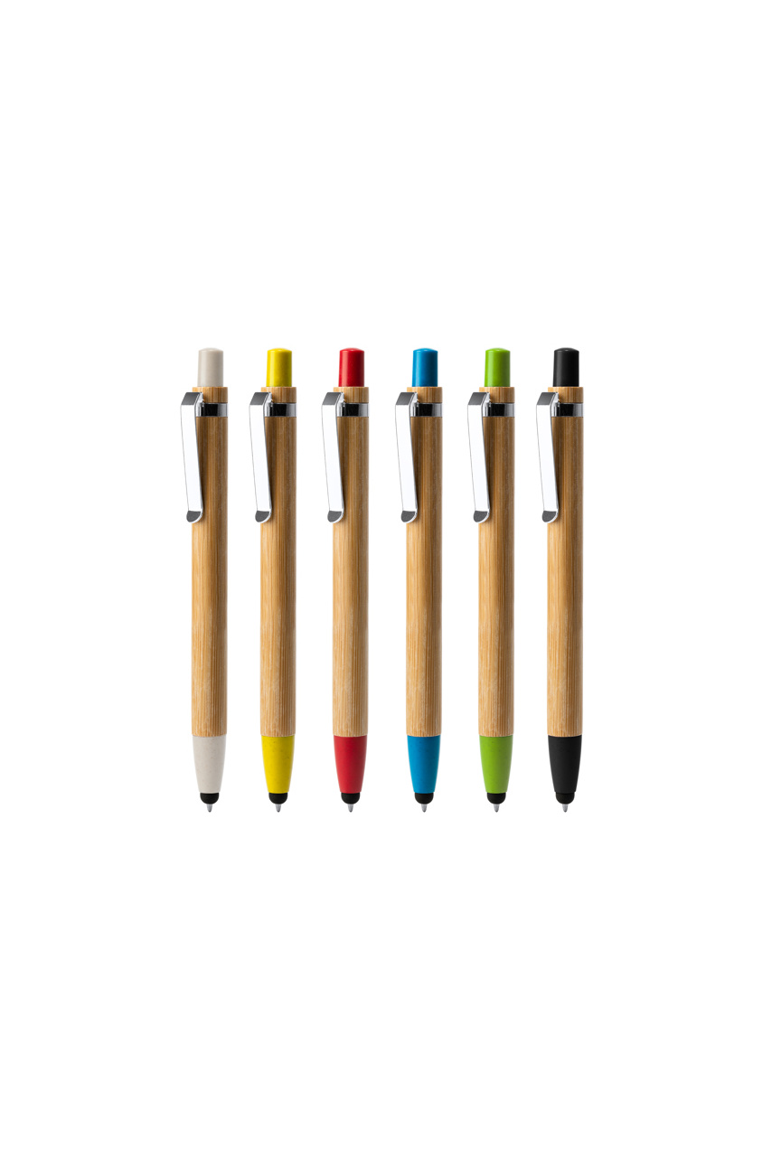 Nagoya Bamboo Retractable Pen with Touch Pointer