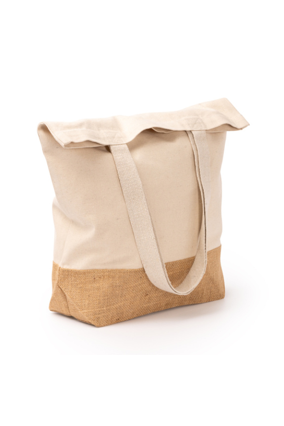 Eco-Friendly Recycled Cotton and Jute Tote Bag