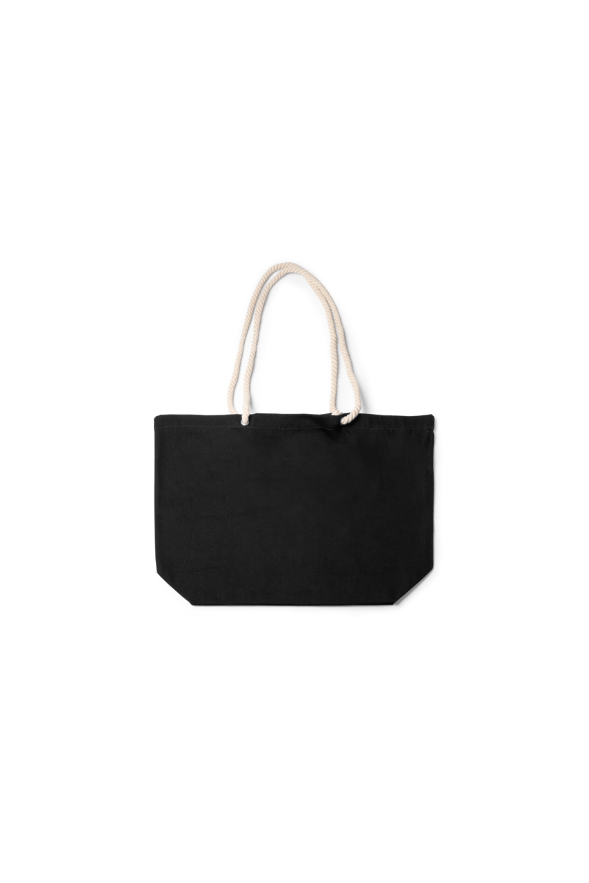 ZUKO Cotton Beach Bag with Nautical Straps