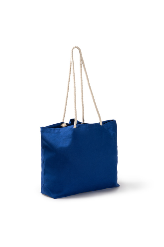 ZUKO Cotton Beach Bag with Nautical Straps