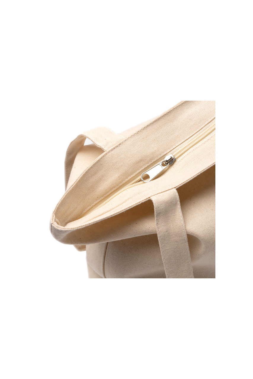 LUCIX Cotton Tote Bag with Zip Closure