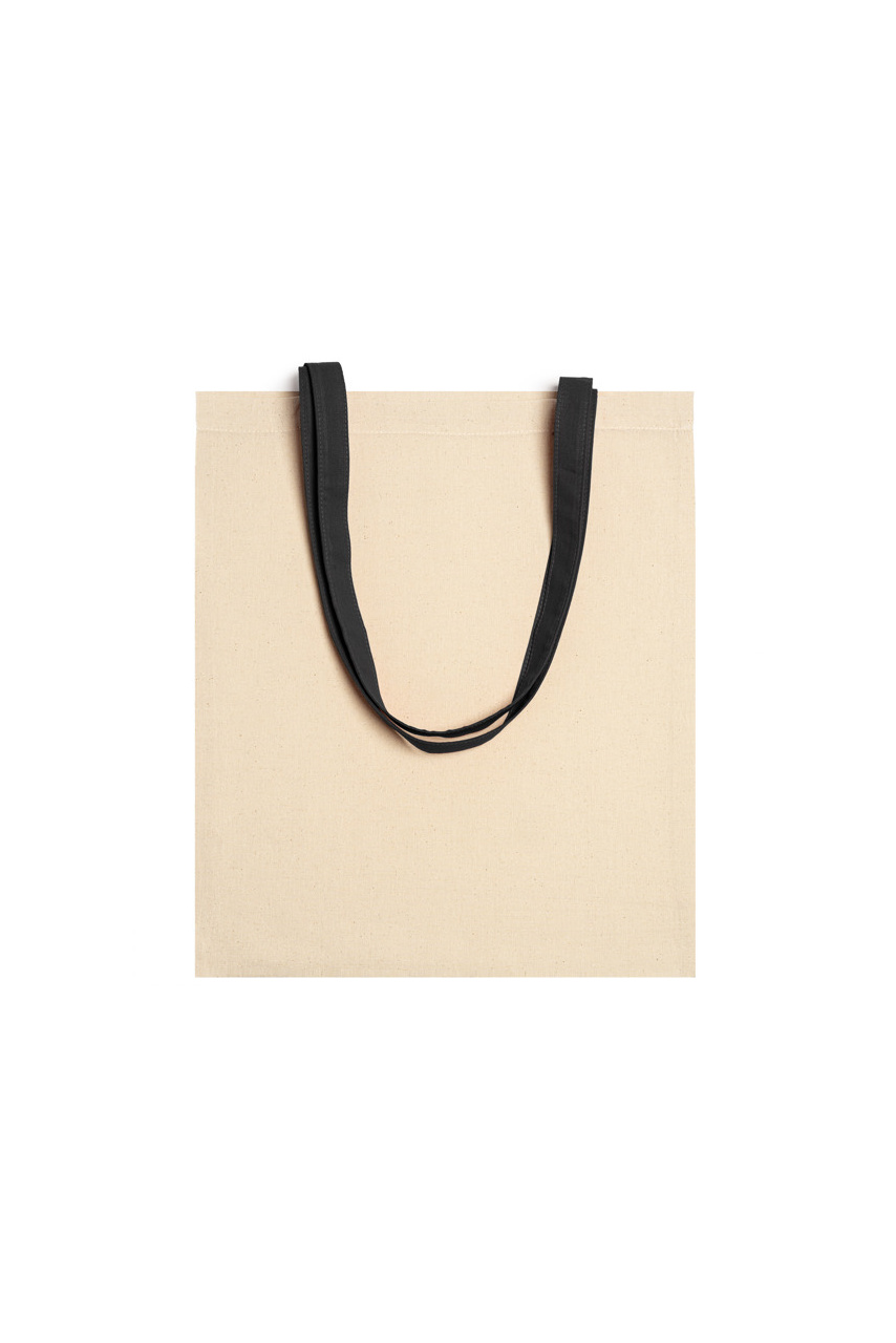 VENETO Cotton Tote Bag with Colorful Handles