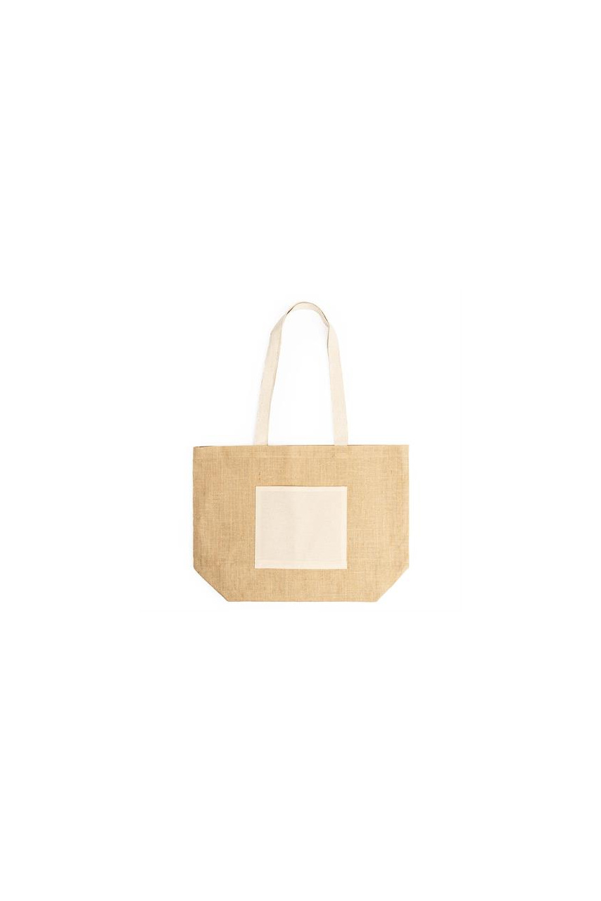 GAVIA Jute and Cotton Tote Bag